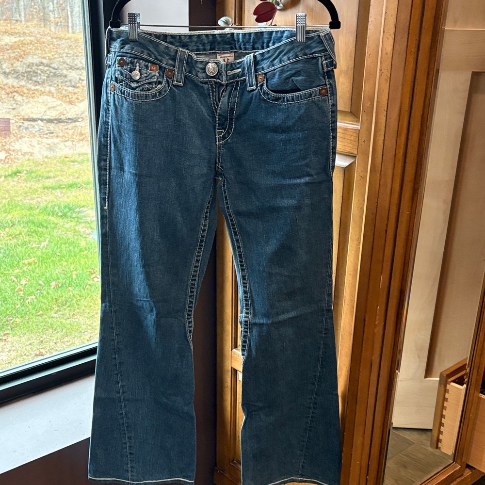 True Religion Dark Blue Flare Jeans
